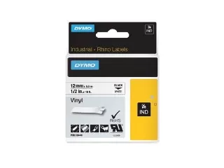 Feliratozógép szalag, vinil, 12 mm x 5,5 m, DYMO