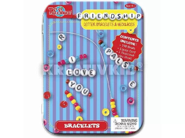 Fém dobozos kreatív szett - Betűs karkötő készítő