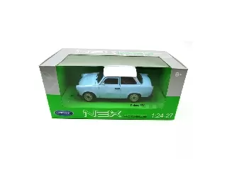 Fémautó Trabant 1:24 /601 világoskék szabad kerék