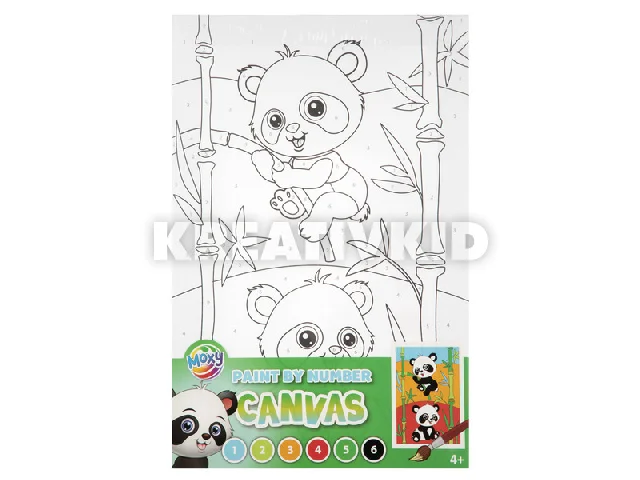 Fess számok szerint, vászonkép, 29,7 x 19,5 cm, 4 féle