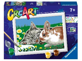 Festés számok szerint -Nyuszi és cica