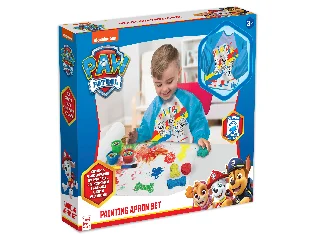 Festőszett köténnyel fiúknak - Mancs őrjárat