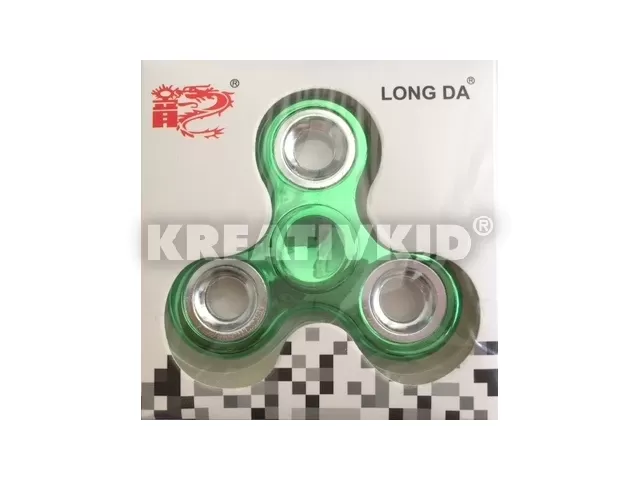 Fidget Spinner ujj pörgettyű - Fémes zöld színű