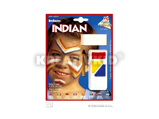 Figurás farsangi arcfesték - Indián