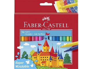 Filctoll készlet, FABER-CASTELL, 36 különböző szín \