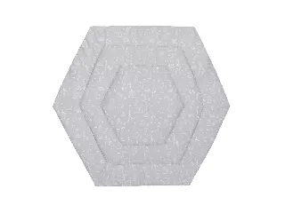 Fillikid betét hatszögletû utazójárókába 124cm átmérõjû szürke Safari 1121-77