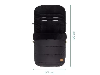 Fillikid bundazsák babakocsiba - Lanin fekete 8415-06