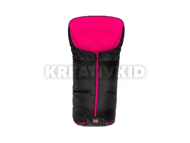 Fillikid bundazsák babakocsiba Eco big 1220-22 fekete pink béléssel