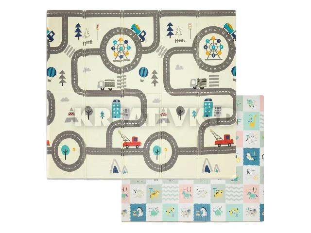 Fillikid játszószõnyeg szivacs Utca 180x200cm dobozban 2212-BOX01