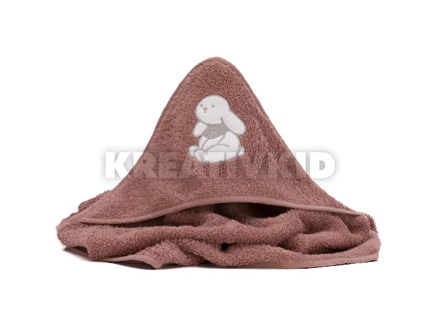 Fillikid kapucnis törölközõ 75x75 nyuszi rózsaszín 1032-52