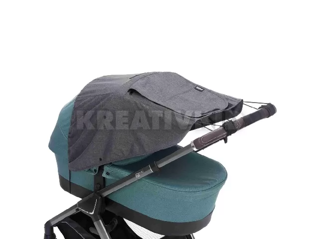 Fillikid kiegészítõ naptetõ babakocsira és mózeskosárra Deluxe szürke-melange 1521-17