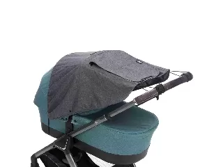 Fillikid kiegészítõ naptetõ babakocsira és mózeskosárra Deluxe szürke-melange 1521-17