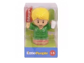 Fisher Price: Little People - Zöld kabátos ,szőke   figura 