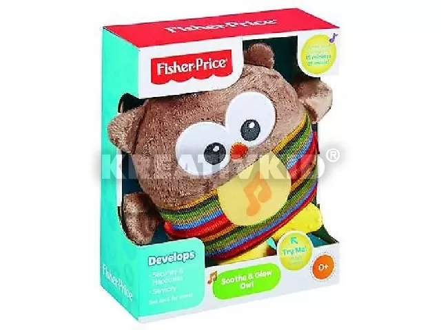 Fisher-Price - Nyugtató bagoly plüsskoma