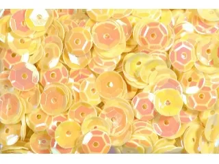 Flitter kerek 6mm citromsárga kb. 5g