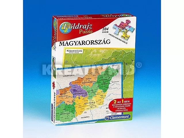 Földrajz puzzle Magyarország (Clementoni)
