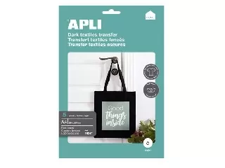 Fólia, vasalható, A4, tintasugaras nyomtatóba, sötét pólóhoz, APLI