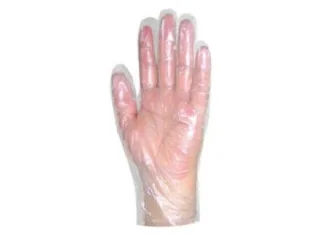 Fóliakesztyű, egyszer használatos, L méret