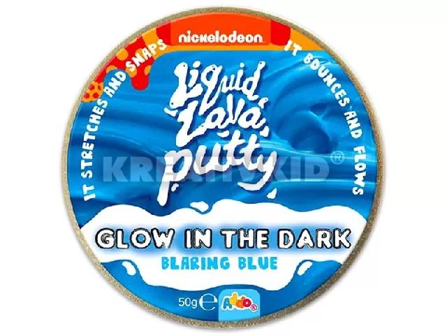 Folyékony Láva Intelligens Gyurma - Sötétben világító kék