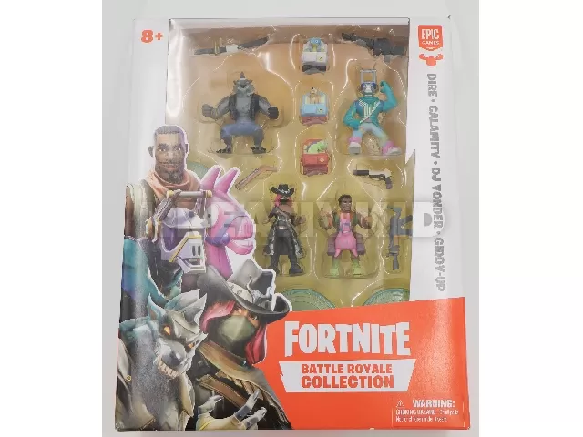 Fortnite Squad pack 5 cm (4 figura + kiegészítők) Dire,Calamity,Dj Vonder,Giddy-Up