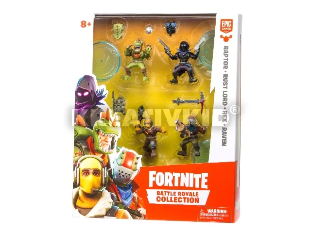 Fortnite Squad pack 5 cm (4 figura + kiegészítők)