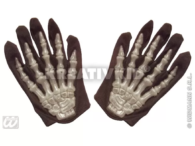 Foszforeszkáló csontváz kesztyű