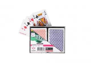 Francia kártya 2x55 lapos - műanyag dobozban