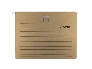 Függőmappa, gyorsfűzős, karton, A4, DONAU, barna