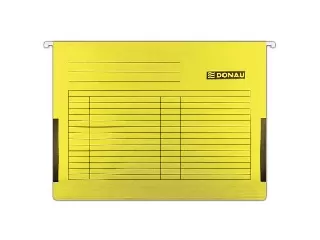 Függőmappa, oldalvédelemmel, karton, A4, DONAU, sárga