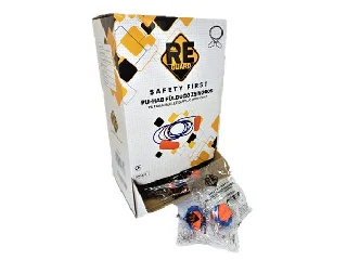 Füldugó, zsinóros, PU hab, 100 pár, narancssárga