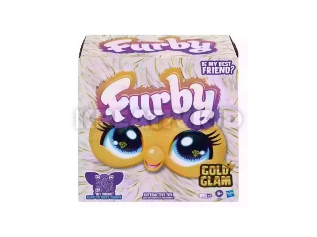 Furby: Interaktív plüssfigura, angol nyelvű - Gold Glam