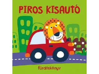 Fürdős könyv figurával - Piros kisautó