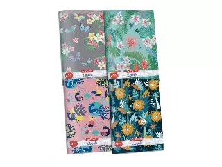 Füzet A4/40 lap 3D UV felületnemesítéssel, kockás,Páva 