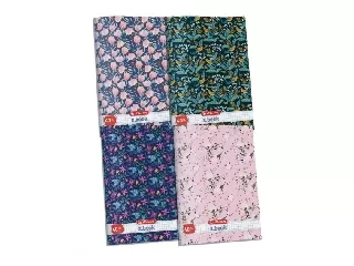 Füzet A4/40 lap 3D UV felületnemesítéssel, kockás, Natureb narancssárga-kék