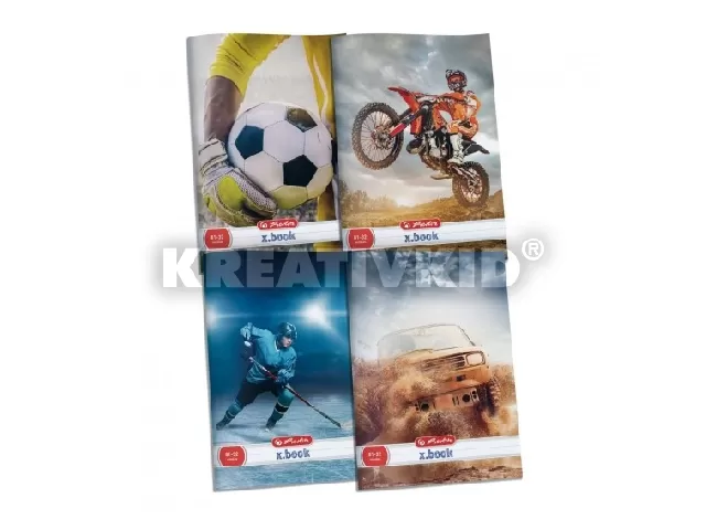 Füzet A4/81-32 vonalas Sport foci a kézben