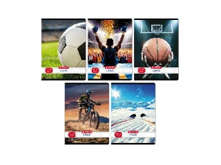 Füzet A5/27-32 kockás Sport