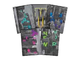 Füzet City A5/60 lap kockás, matt fólia