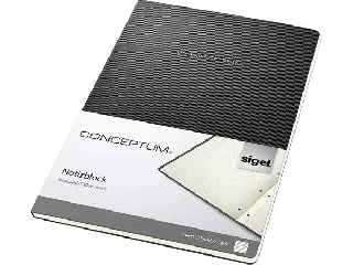 Füzet, exkluzív, A4, vonalas, 60 lap, keményfedeles, SIGEL 