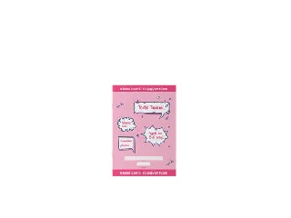 Füzet, tűzött, A5, üzenő, 32 lap, ICO, rózsaszín