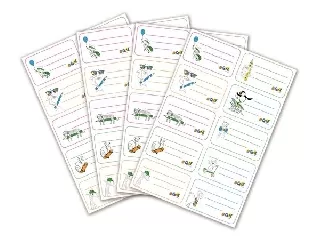 Füzetcímke, 40 db, COOL BY VICTORIA