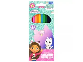 Gabi babaháza: Háromszögletű színes ceruza készlet - 12 db-os