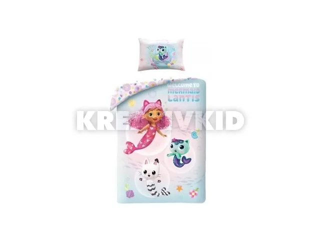 Gabi babaháza: Sellők ovis ágyneműhuzat szett – 100 x 135 cm