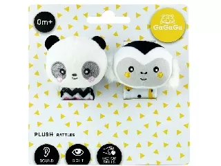 Gagagu dupla csörgő szett majom-panda 