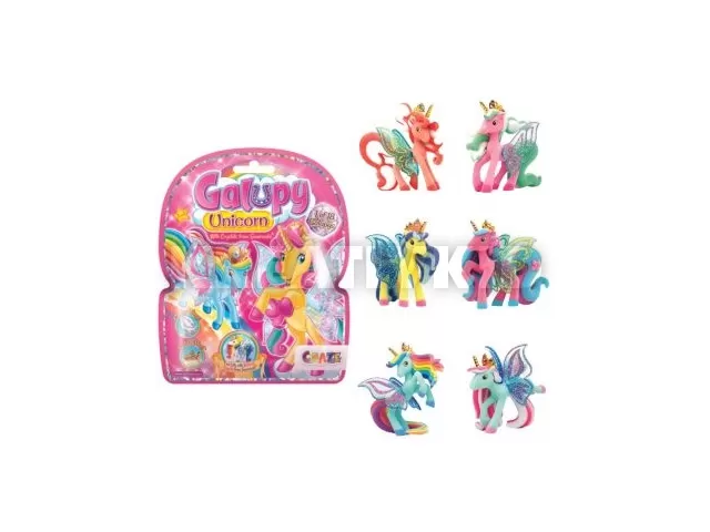 Galupy: Meglepetés unikornis figura Swarovski kristályokkal