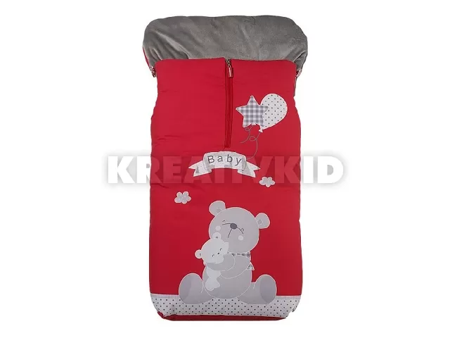 Gamberritos bundazsák babakocsiba mintás piros 10124