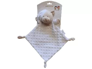 Gamberritos szundikendõ - plüss buborékos anyagú hálósapkás maci fehér 9353