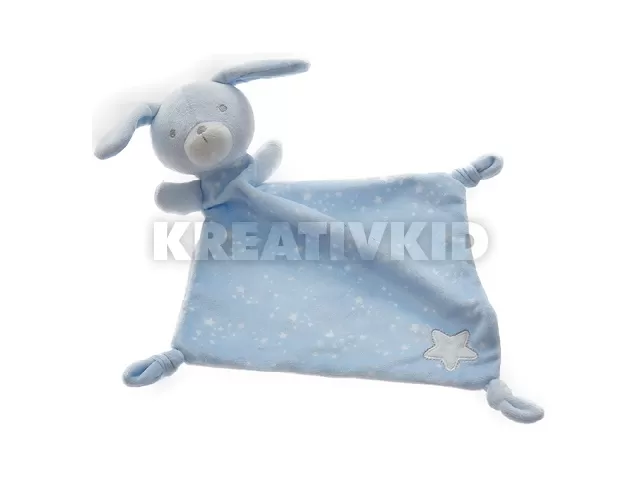 Gamberritos szundikendõ - plüss csillag-mintás nyuszi kék 10717