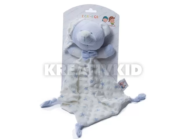 Gamberritos szundikendõ plüss buborékos anyagú csillag-mintás hálósapkás maci kék 10177