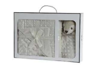 Gamberritos takaró - plüss 80x110cm - szundikendõvel bézs 10887