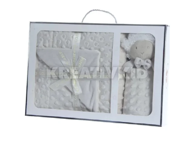 Gamberritos takaró - plüss 80x110cm - szundikendõvel fehér 10887